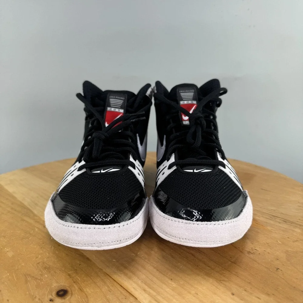 Nike Freek Mens Size 11.5 Wrestling Shoes Black‎ True White Team Issued 2024 NEW